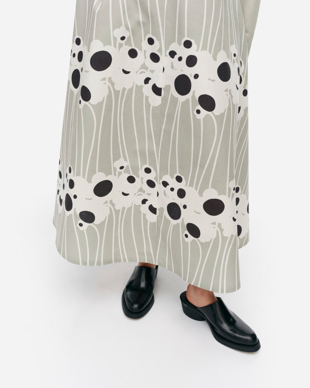 Sh Stasia Lammet cotton linen skirt - Marimekko VN