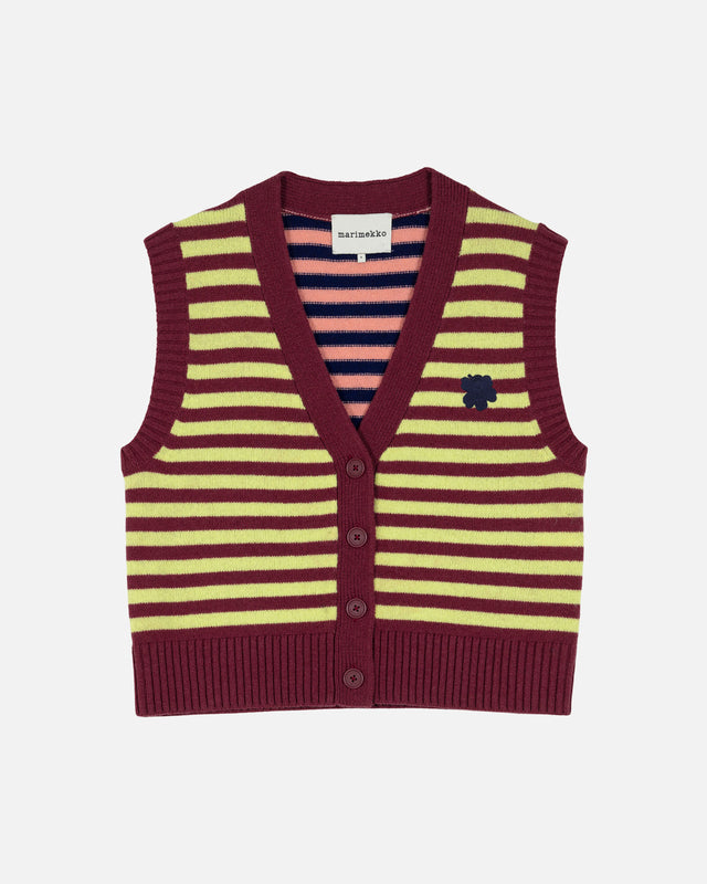 Kioski Juhla Tasaraita knitted wool vest - Marimekko VN