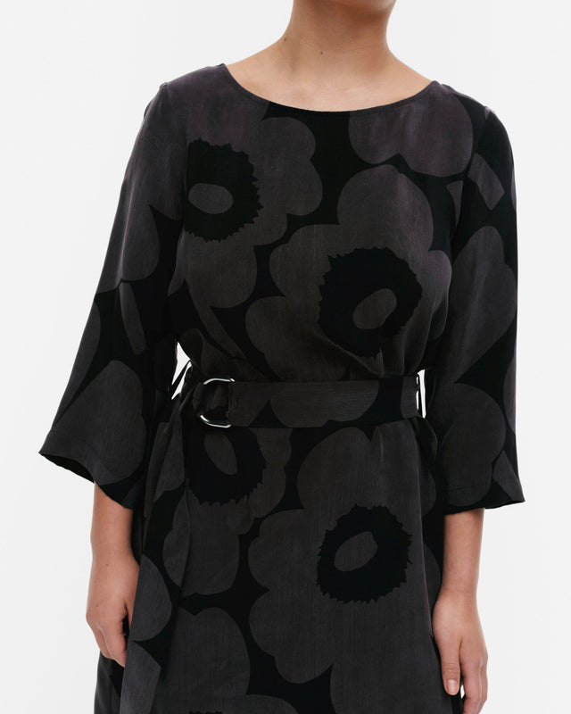 Ae Sh Tiheys Unikko cupro dress - Marimekko VN
