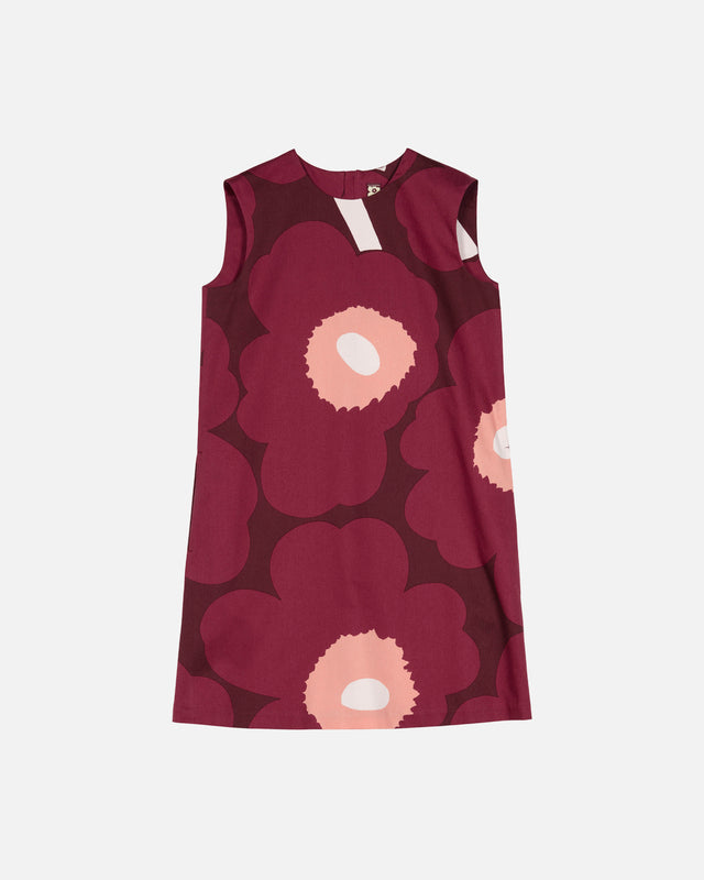Siluetti Unikko cotton satin dress - Marimekko VN