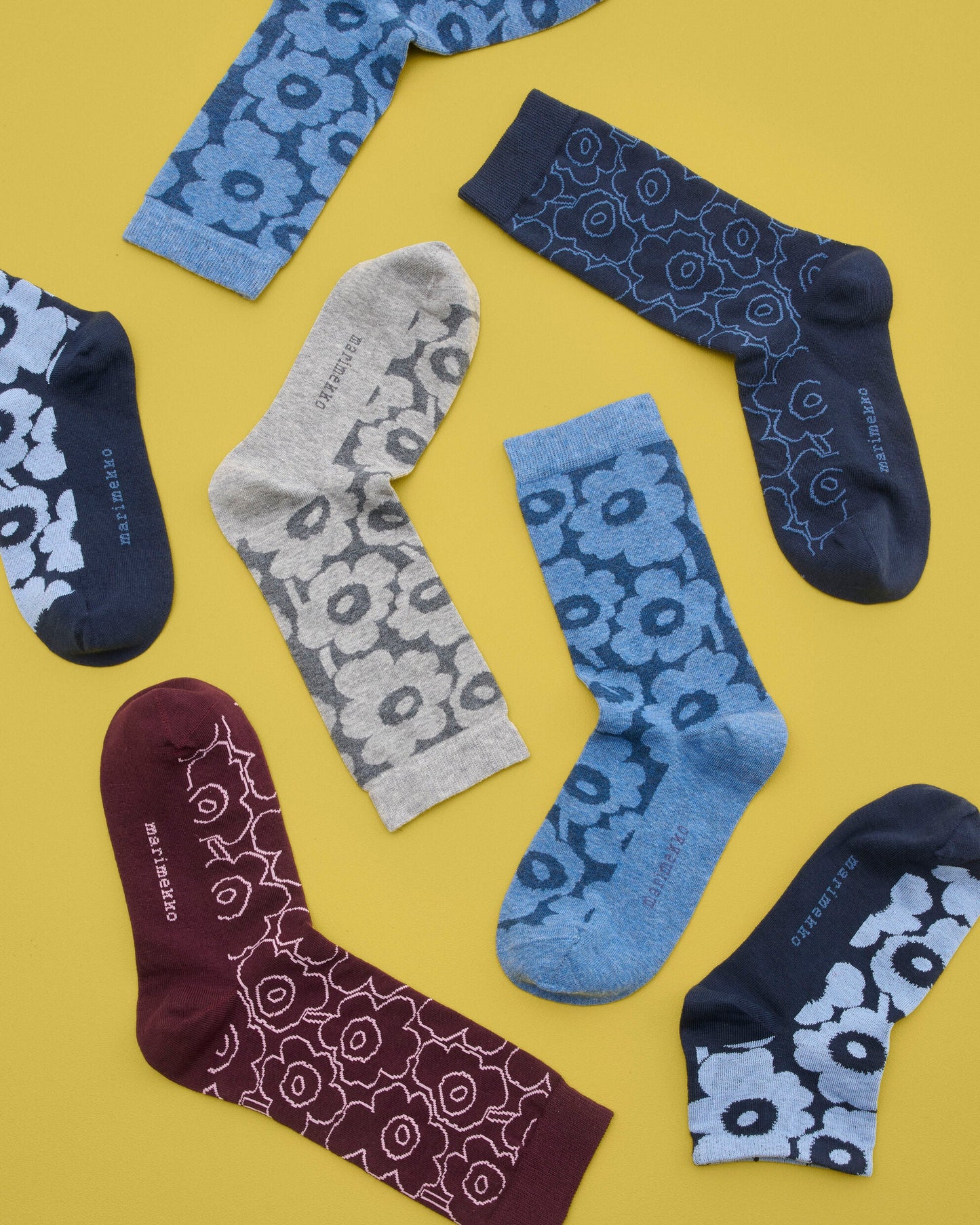 Linjaus Piirto Unikko Socks