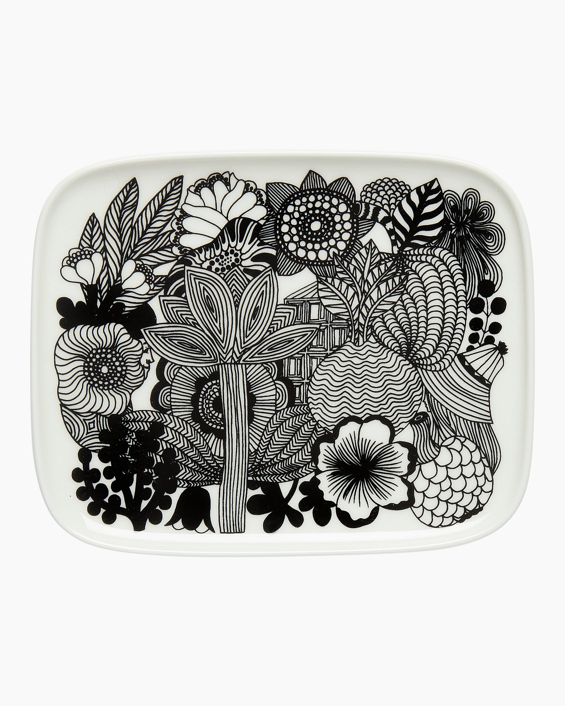 Oiva / Siirtolapuutarha Plate 15X12Cm - Marimekko VN