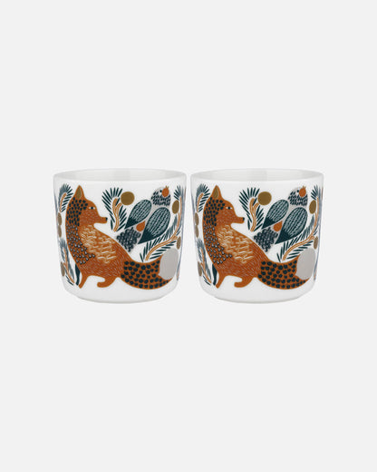 Oiva / Ketunmarja coffee cup 2 dl, without handle 2 pcs - Marimekko VN