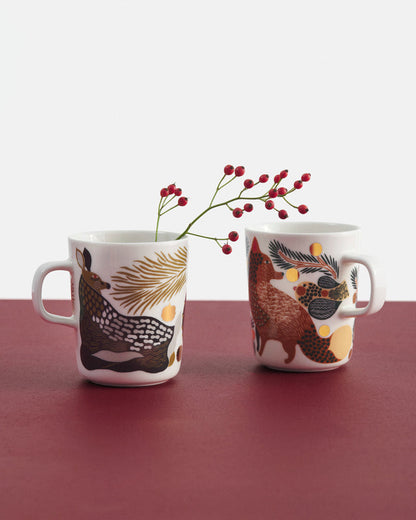 Oiva / Ketunmarja & Peura mug set 2,5 dl, 2 kpl - Marimekko VN