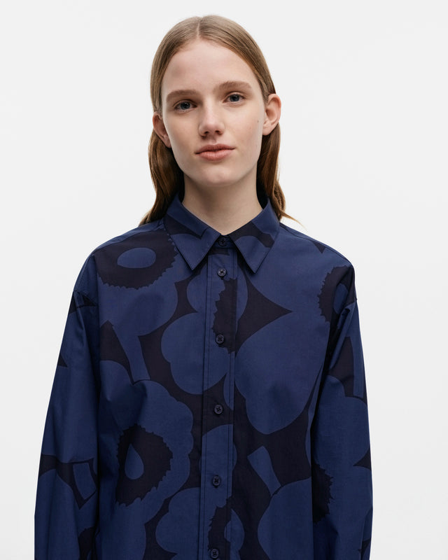 Nila Unikko cotton poplin shirt - Marimekko VN