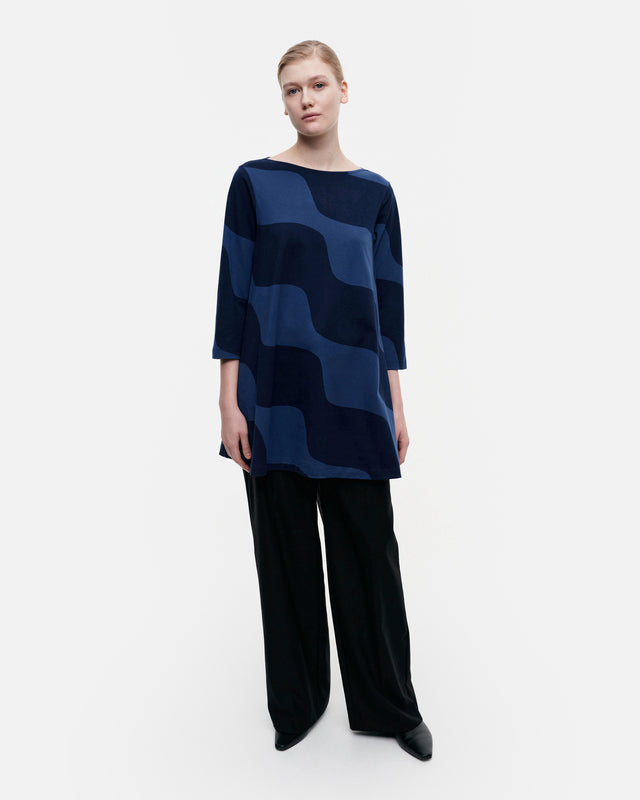 Tempera Taifuuni cotton jersey tunic - Marimekko VN