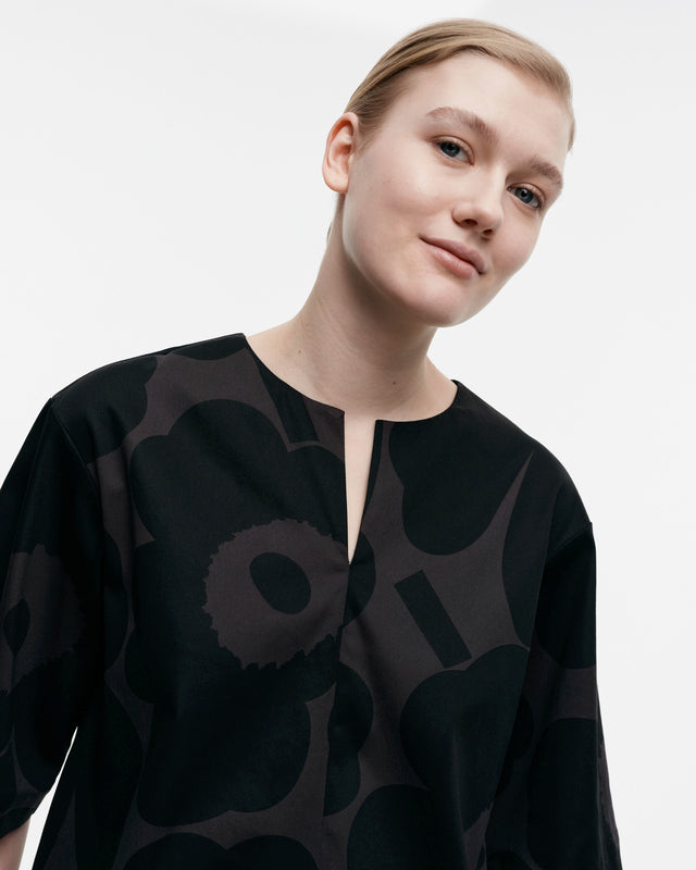 Ruudukko Unikko cotton sateen top - Marimekko VN