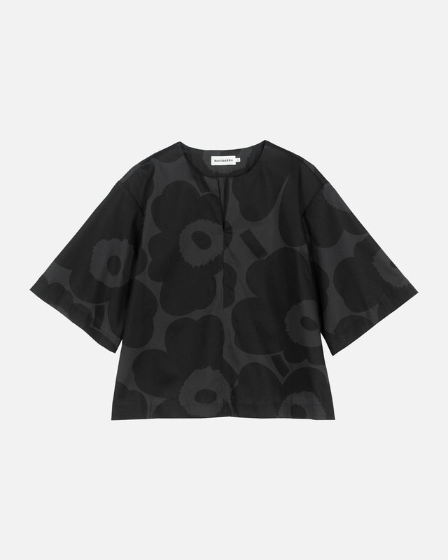 Ruudukko Unikko cotton sateen top - Marimekko VN