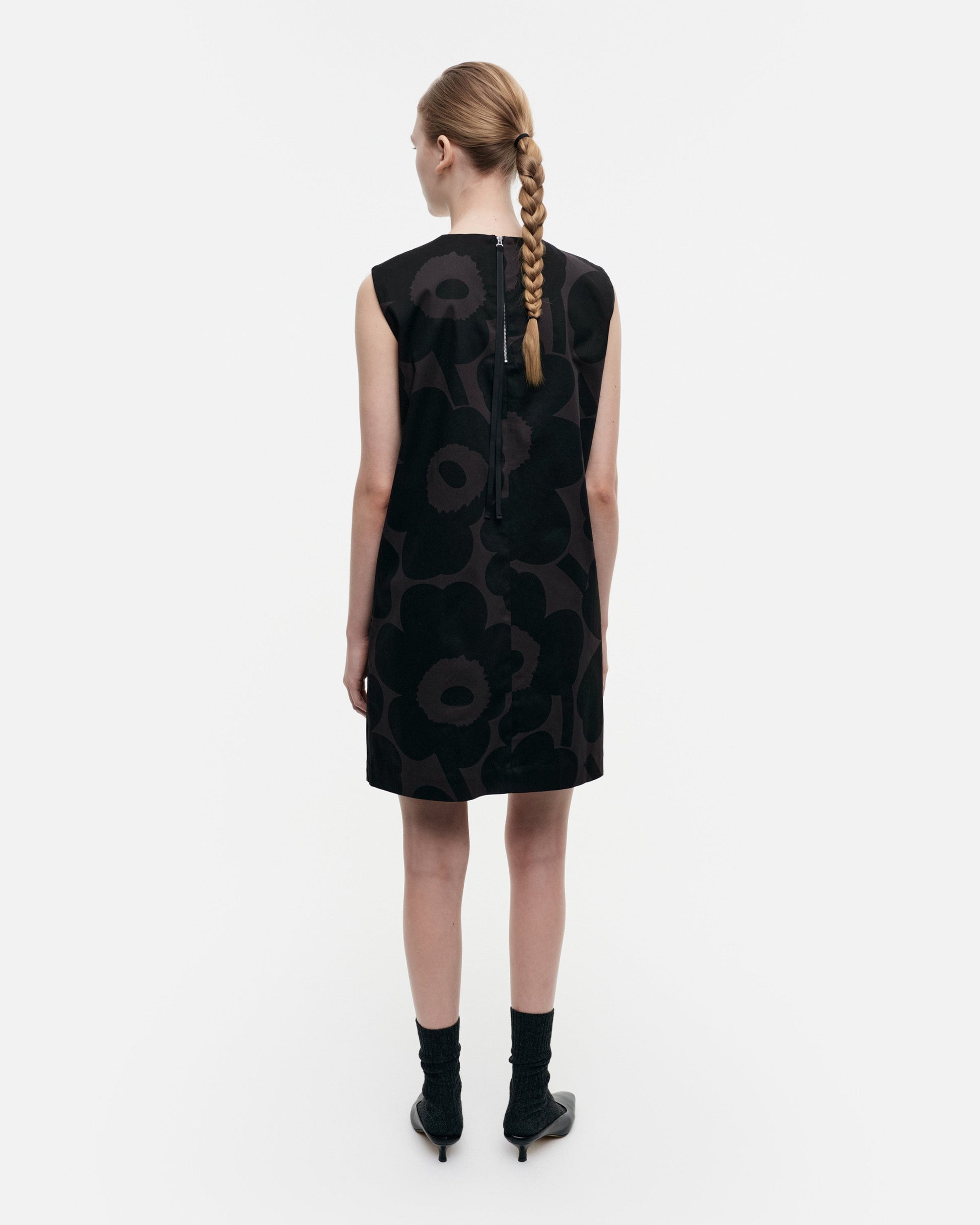 Siluetti Unikko Cotton Sateen Dress - Marimekko VN