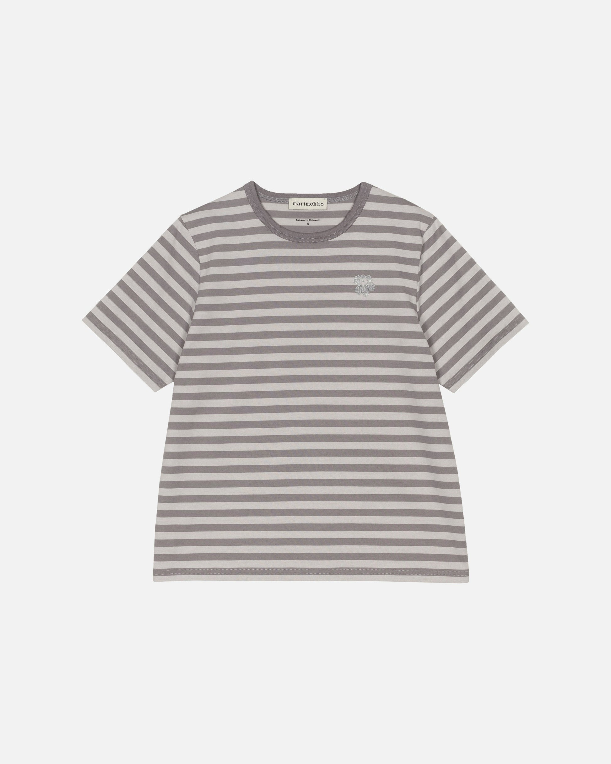 Tasaraita Relaxed Short Sleeve Glitter T-Shirt - Marimekko VN