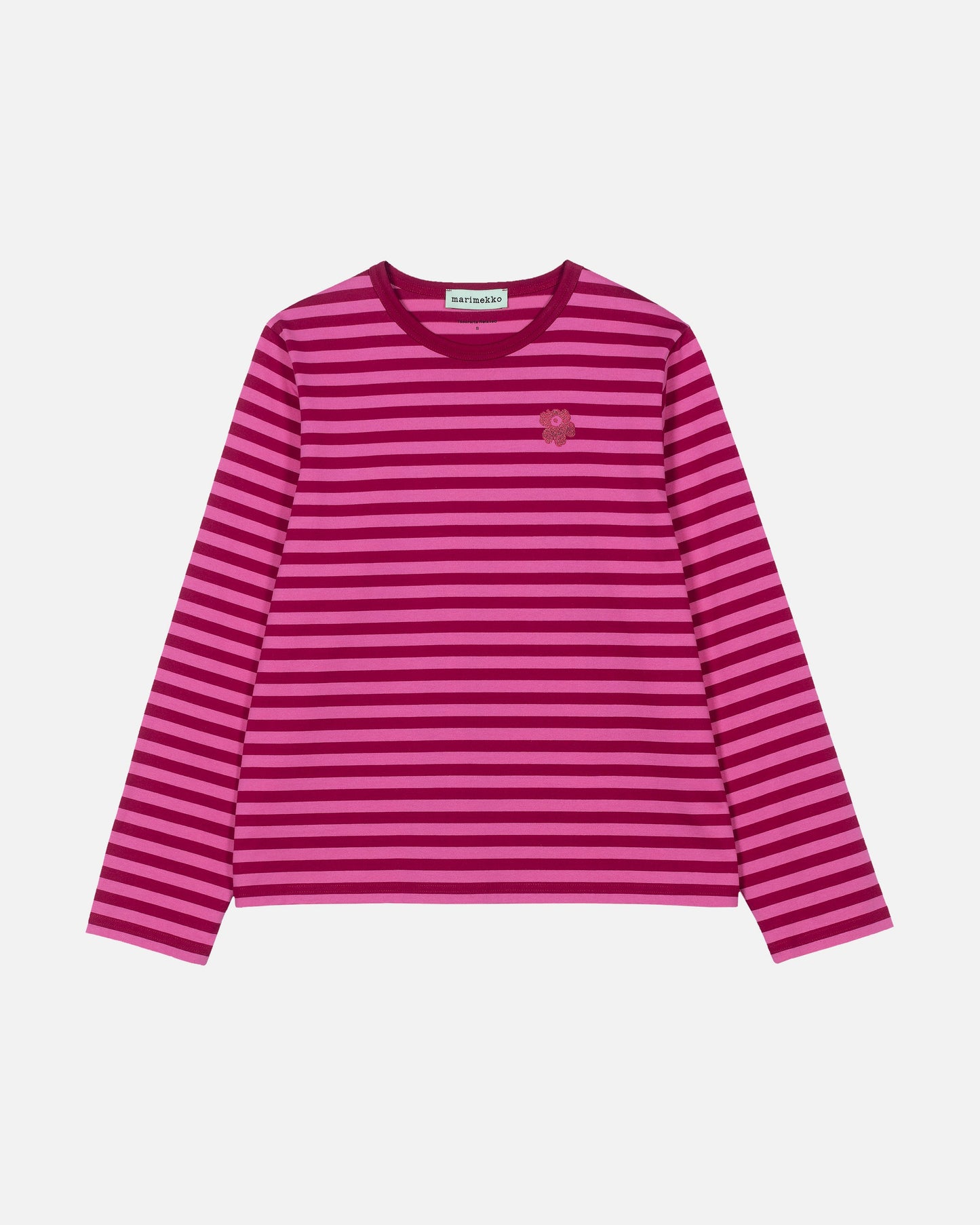 Tasaraita Relaxed Long Sleeve Glitter Jersey Top - Marimekko VN