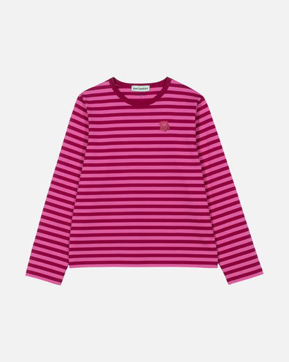 Tasaraita Relaxed Long Sleeve Glitter Jersey Top - Marimekko VN