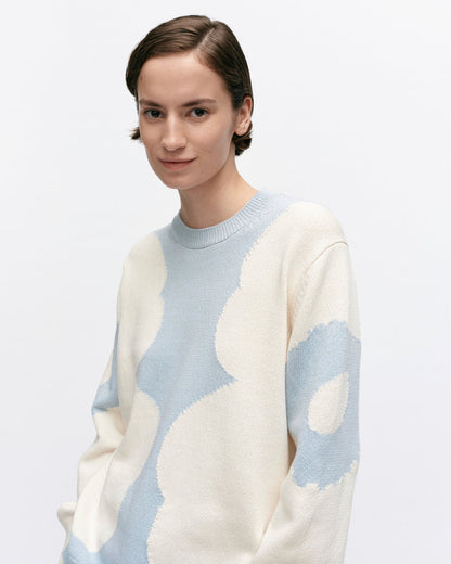 Arkki Heijastus Unikko Knitted Cotton Pullover - Marimekko VN