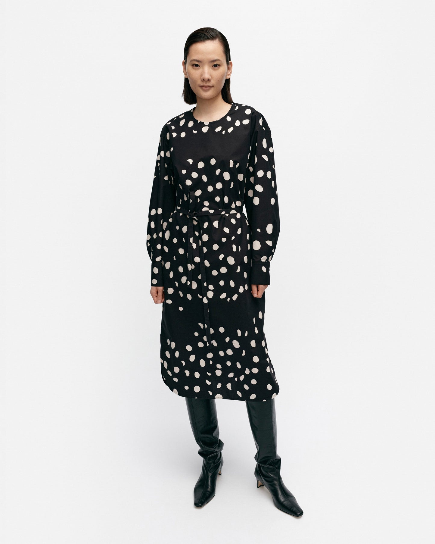 Febina Pilkku Cotton Poplin Dress - Marimekko VN