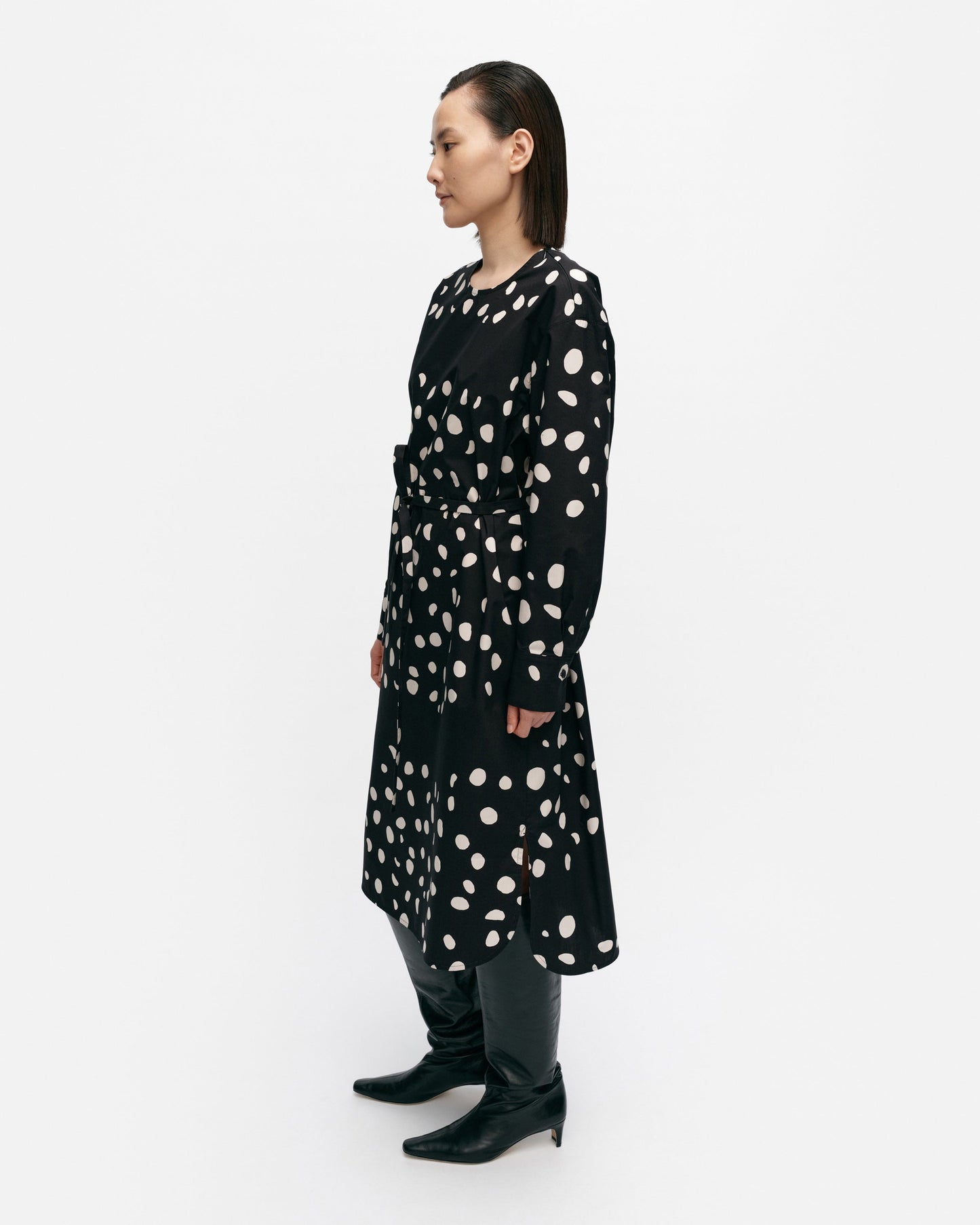 Febina Pilkku Cotton Poplin Dress - Marimekko VN