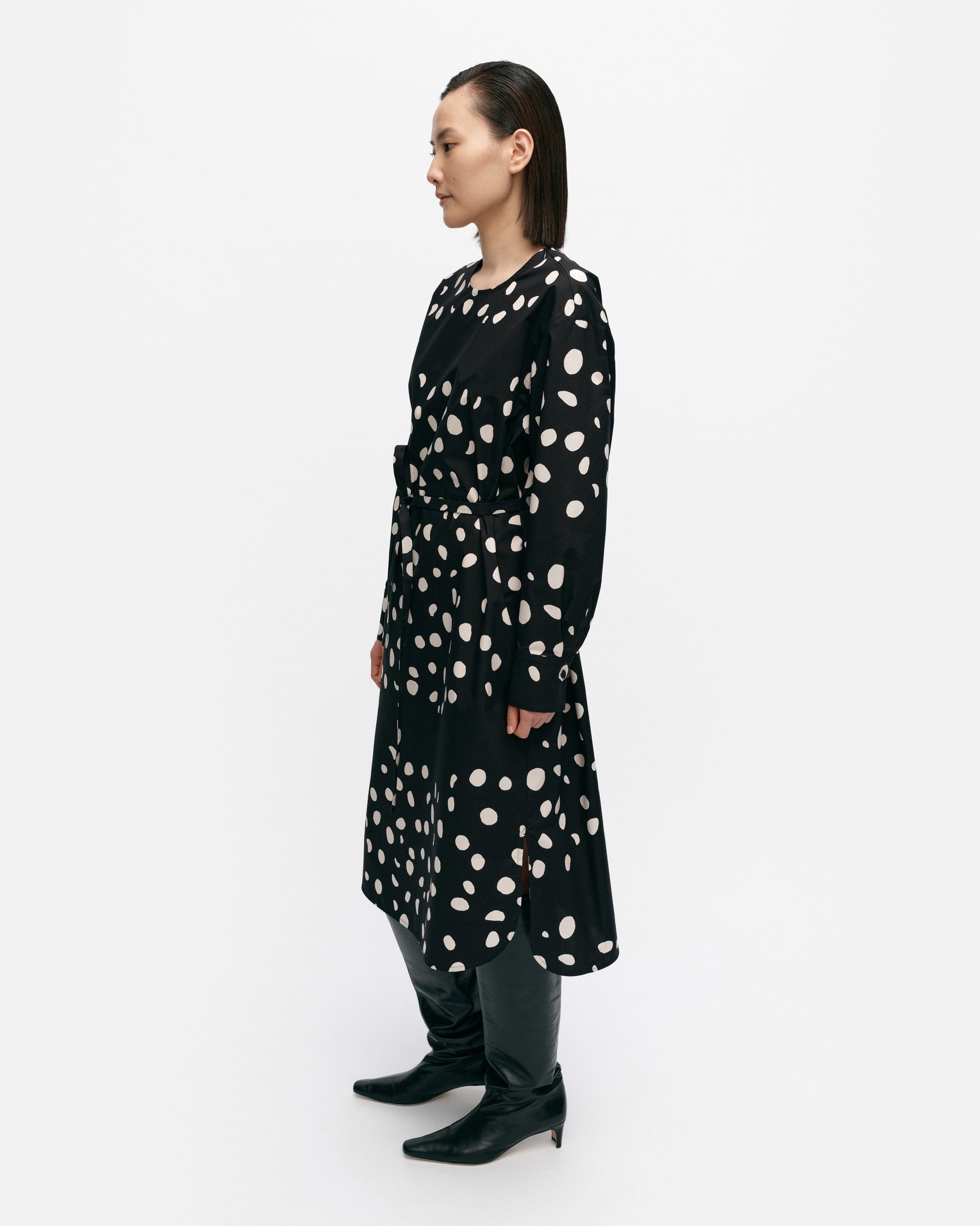 Febina Pilkku Cotton Poplin Dress - Marimekko VN