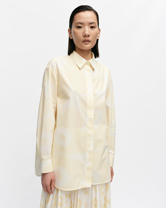 Ruoste Unikko cotton poplin shirt - Marimekko VN