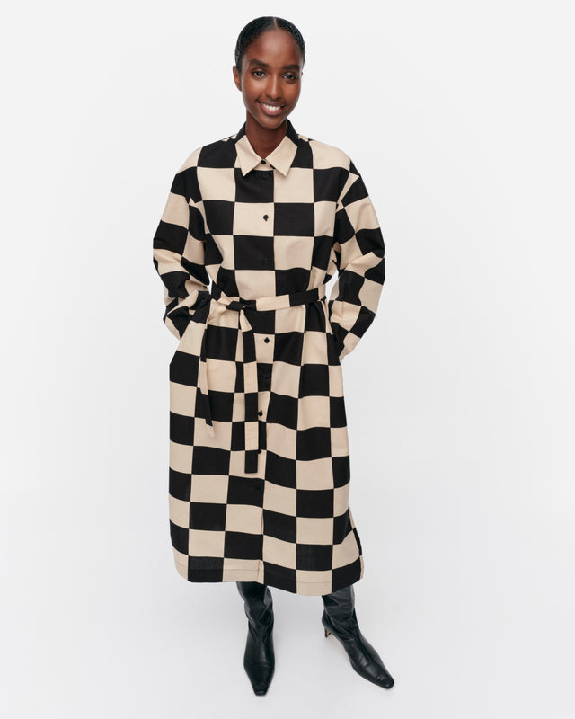 Rasteri Kukko Ja Kana Cotton Linen Dress - Marimekko VN