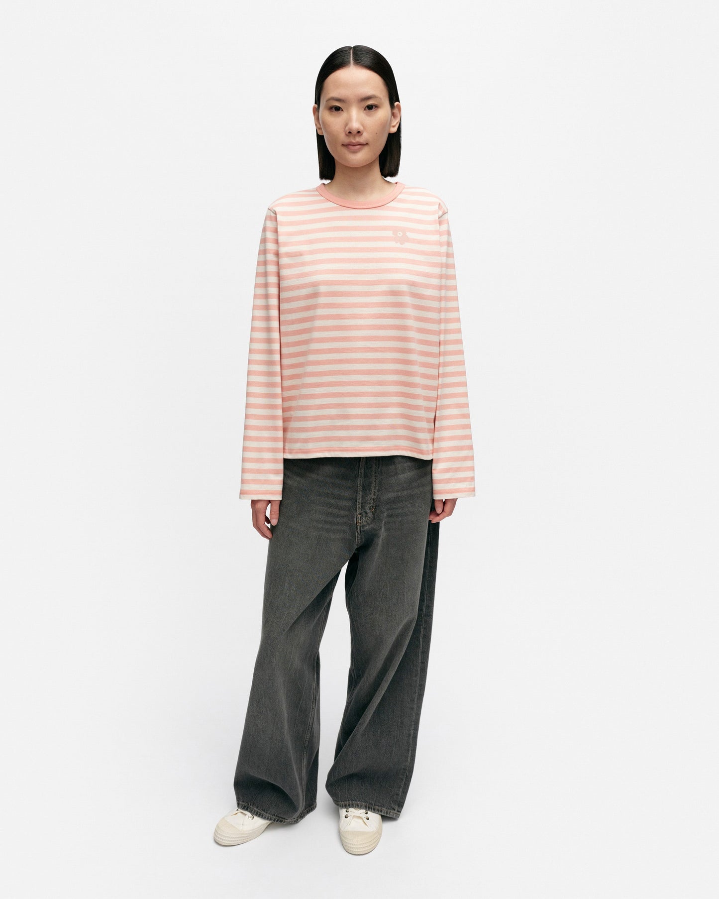 Tasaraita Relaxed Longsleeve Jersey Top - Marimekko VN