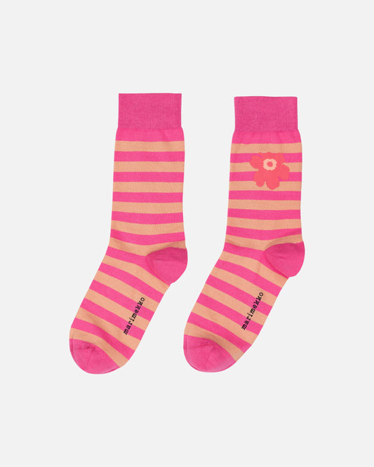 Kasvaa Tasaraita Unikko One Socks - Marimekko VN