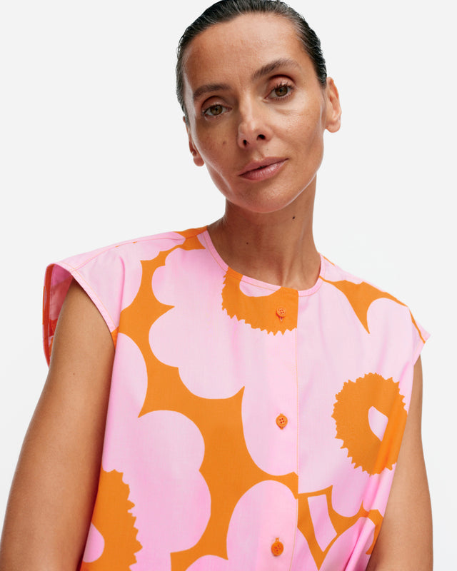 Pudas Unikko cotton poplin tunic - Marimekko VN