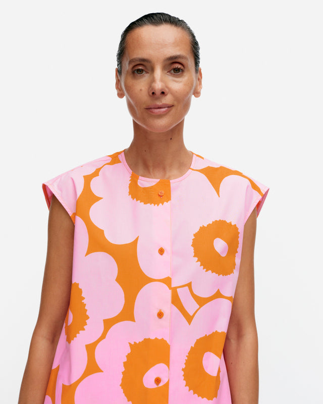 Pudas Unikko cotton poplin tunic - Marimekko VN