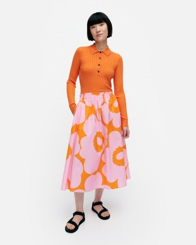 Garrel Unikko cotton poplin skirt - Marimekko VN