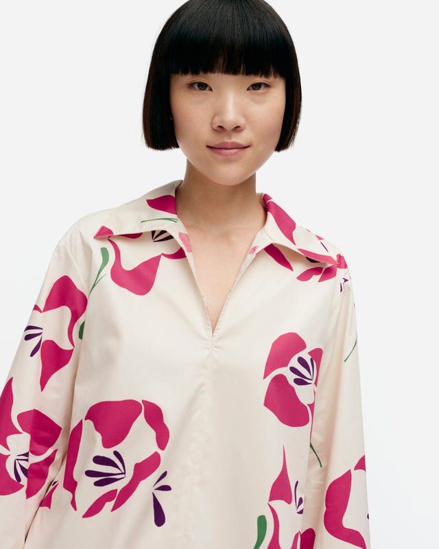 Mikea Helakka cotton poplin blouse - Marimekko VN