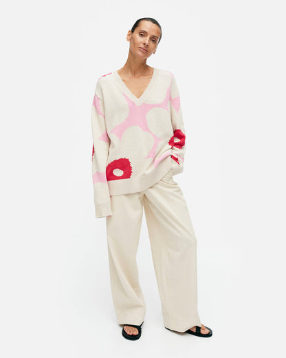 Päivä Unikko knitted cotton pullover - Marimekko VN