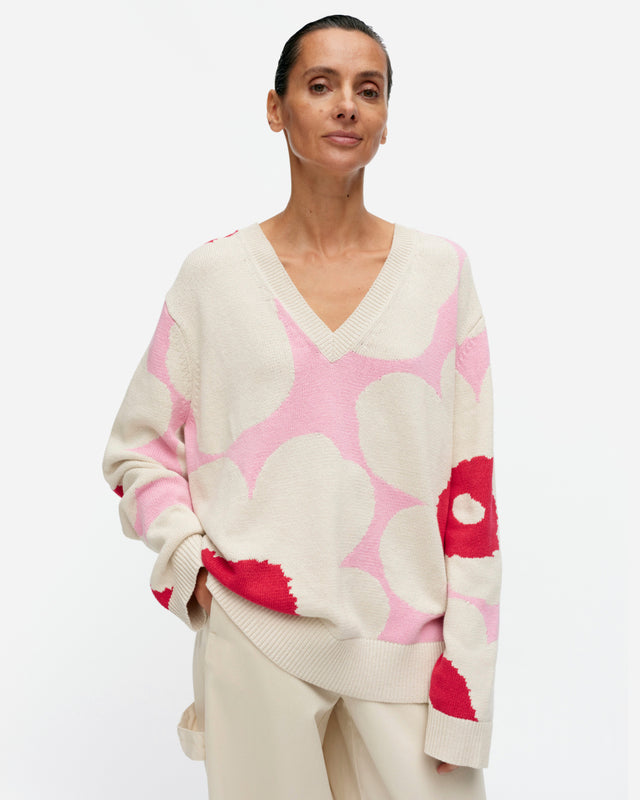 Päivä Unikko knitted cotton pullover - Marimekko VN