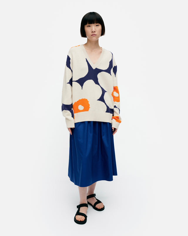 Päivä Unikko knitted cotton pullover - Marimekko VN