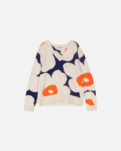 Päivä Unikko knitted cotton pullover - Marimekko VN