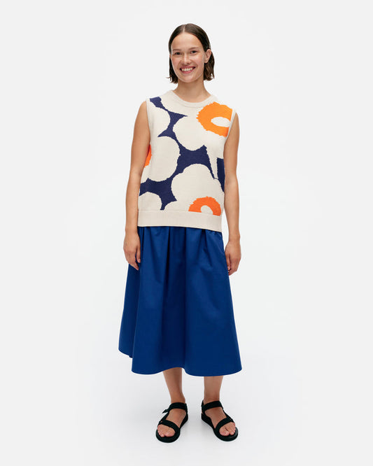 Pioneeri Unikko knitted cotton vest - Marimekko VN