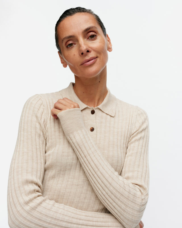 Iitu Solid knitted wool pullover - Marimekko VN