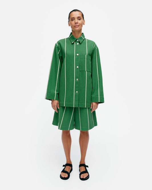 Kulmat Vesi cotton linen overshirt - Marimekko VN