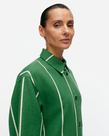 Kulmat Vesi cotton linen overshirt - Marimekko VN