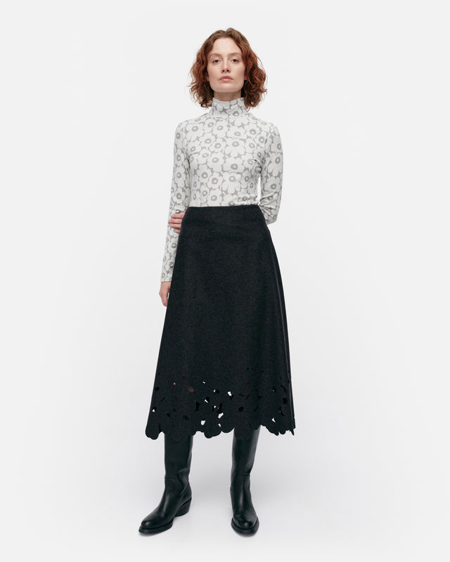 Kartio Unikko felted wool skirt