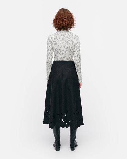 Kartio Unikko felted wool skirt