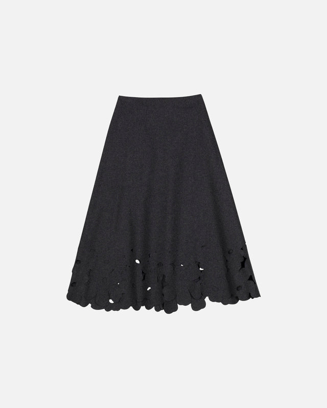 Kartio Unikko felted wool skirt