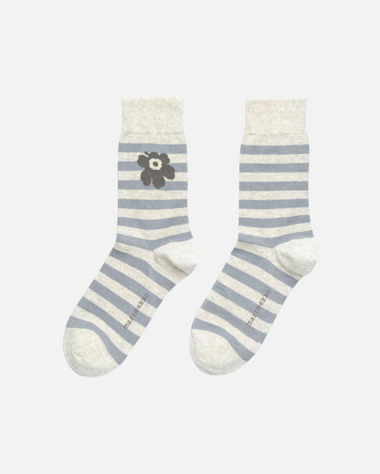 Kasvaa Tasaraita Unikko ankle socks