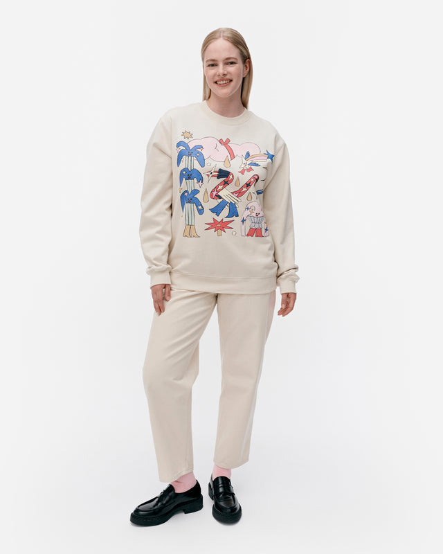 Loisto Aureate Glow placement sweatshirt