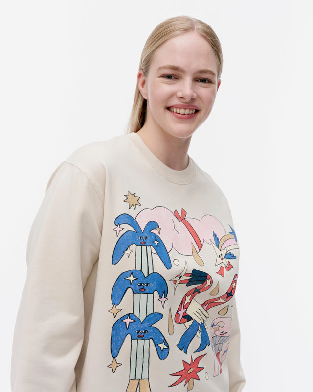 Loisto Aureate Glow placement sweatshirt