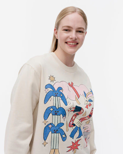 Loisto Aureate Glow placement sweatshirt