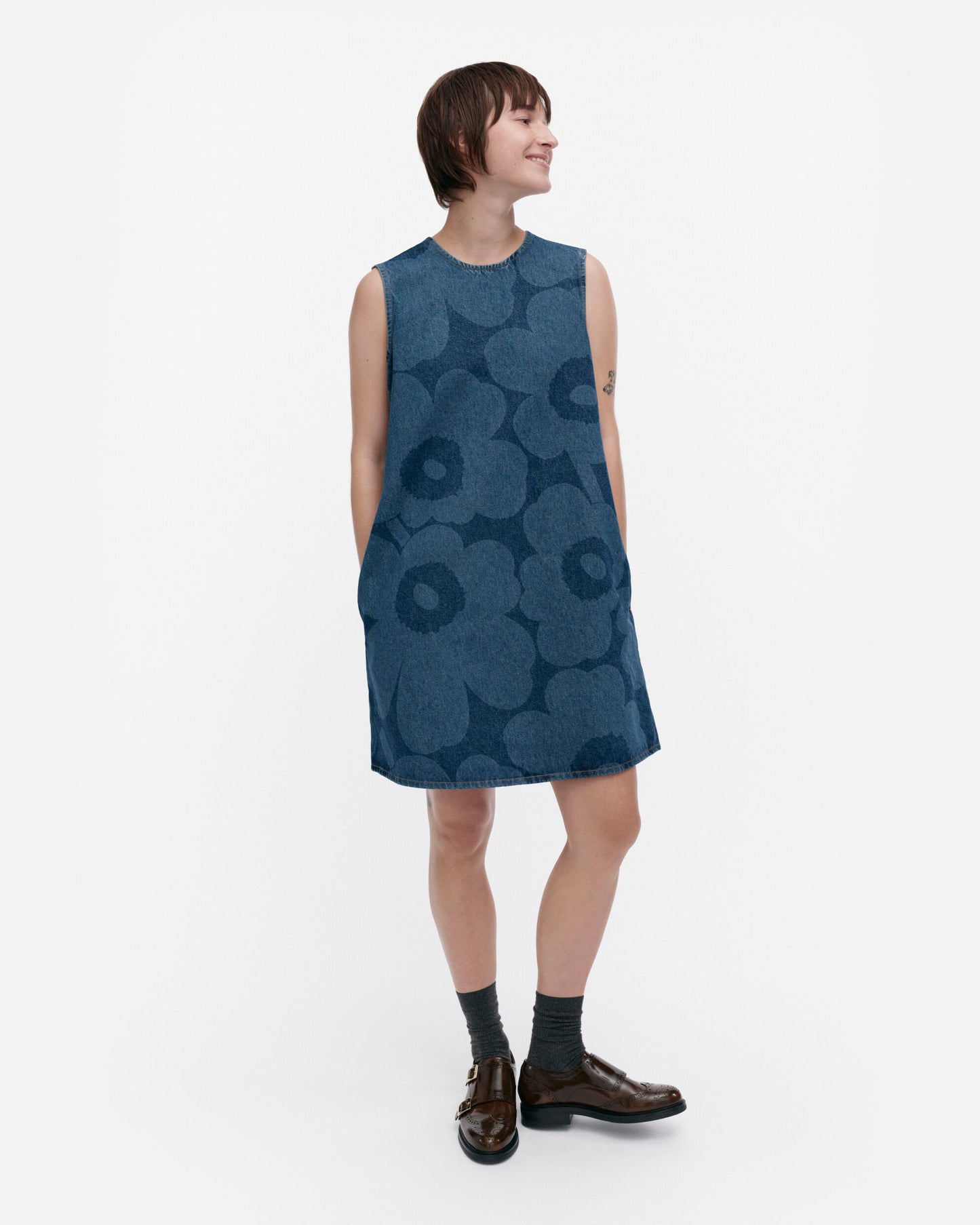Maridenim Somasti Unikko denim dress - Marimekko VN