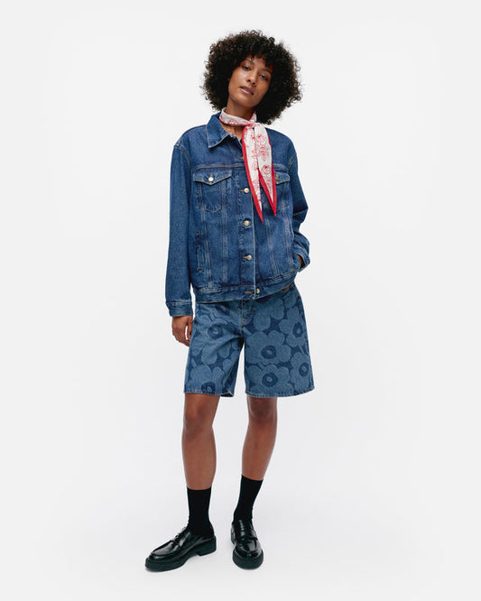 Maridenim Murros Unikko Plcmt denim jacket - Marimekko VN