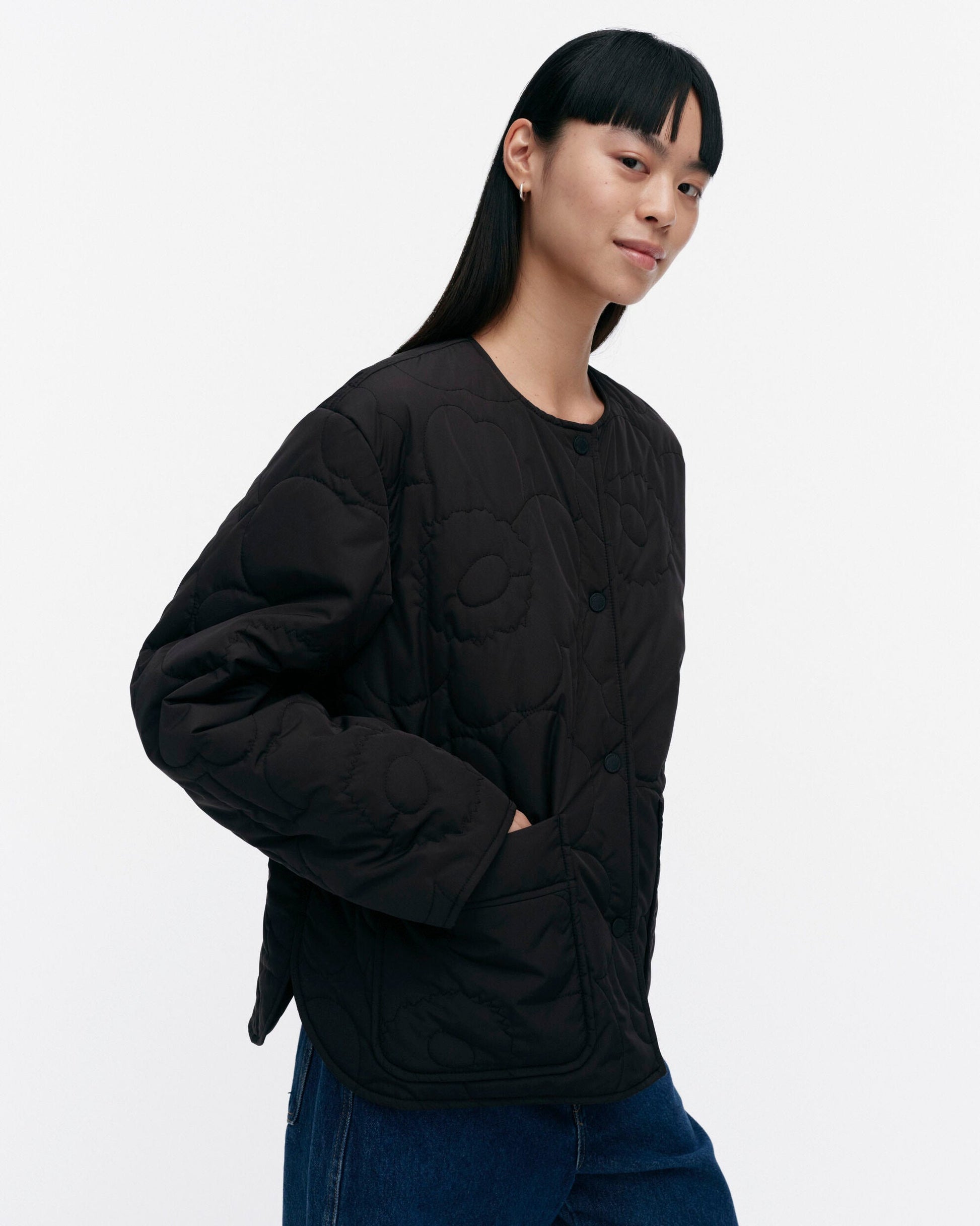 Kapseli Piirto Unikko lightweight padded coat - Marimekko VN