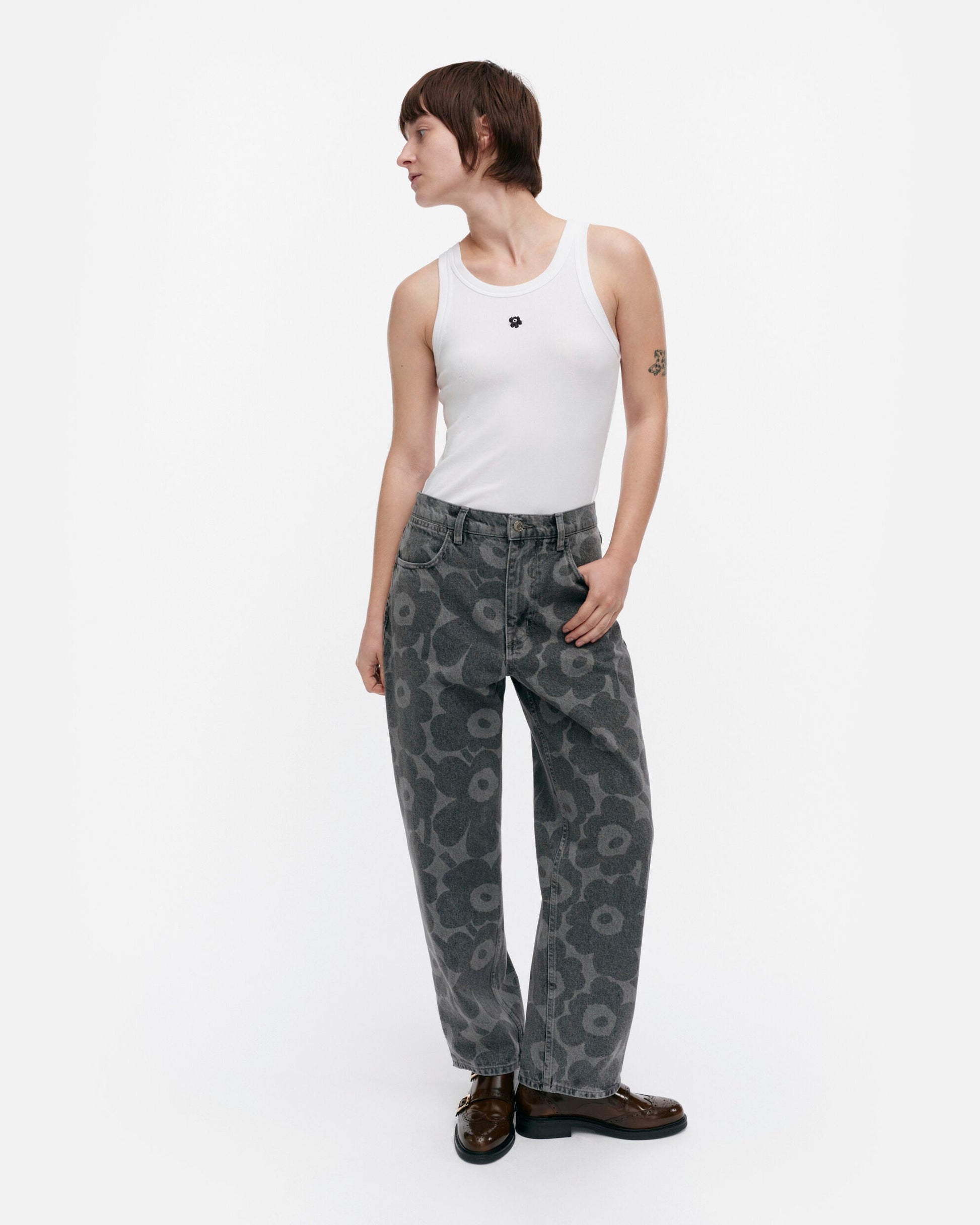 Maridenim Barrel Unikko jeans - Marimekko VN