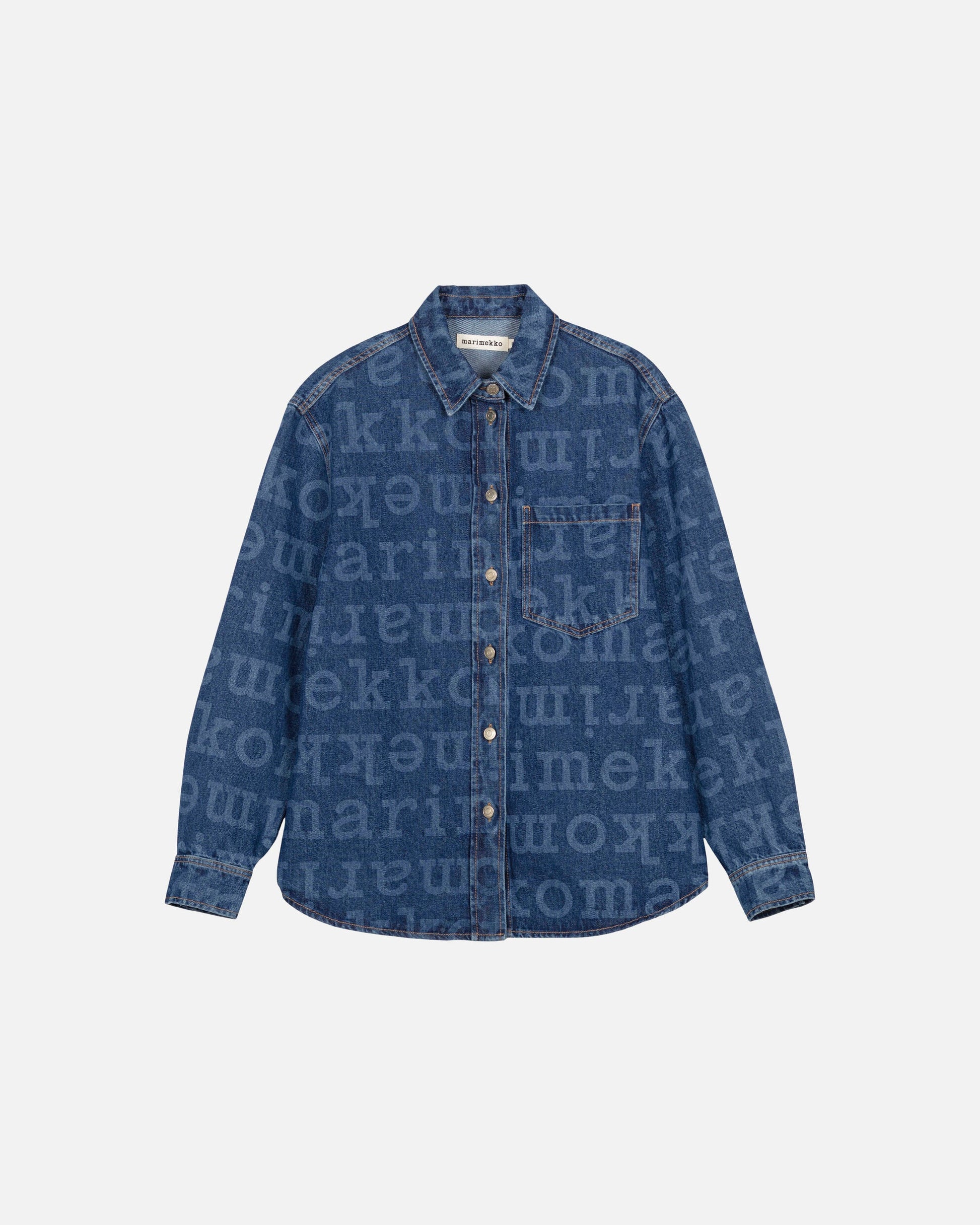 Maridenim Vaihe Logo denim shirt - Marimekko VN