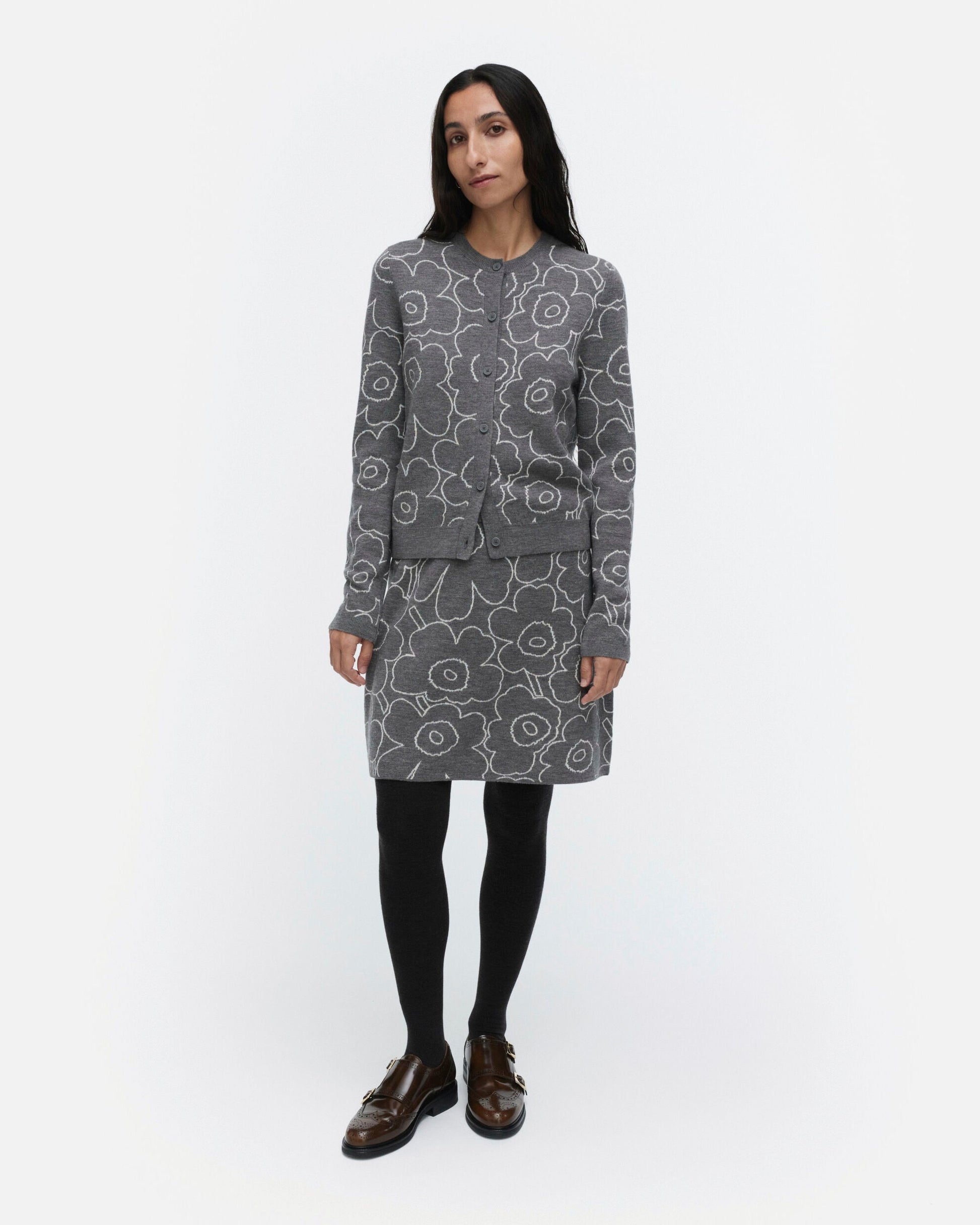 Vapaus Piirto Unikko Knitted skirt - Marimekko VN