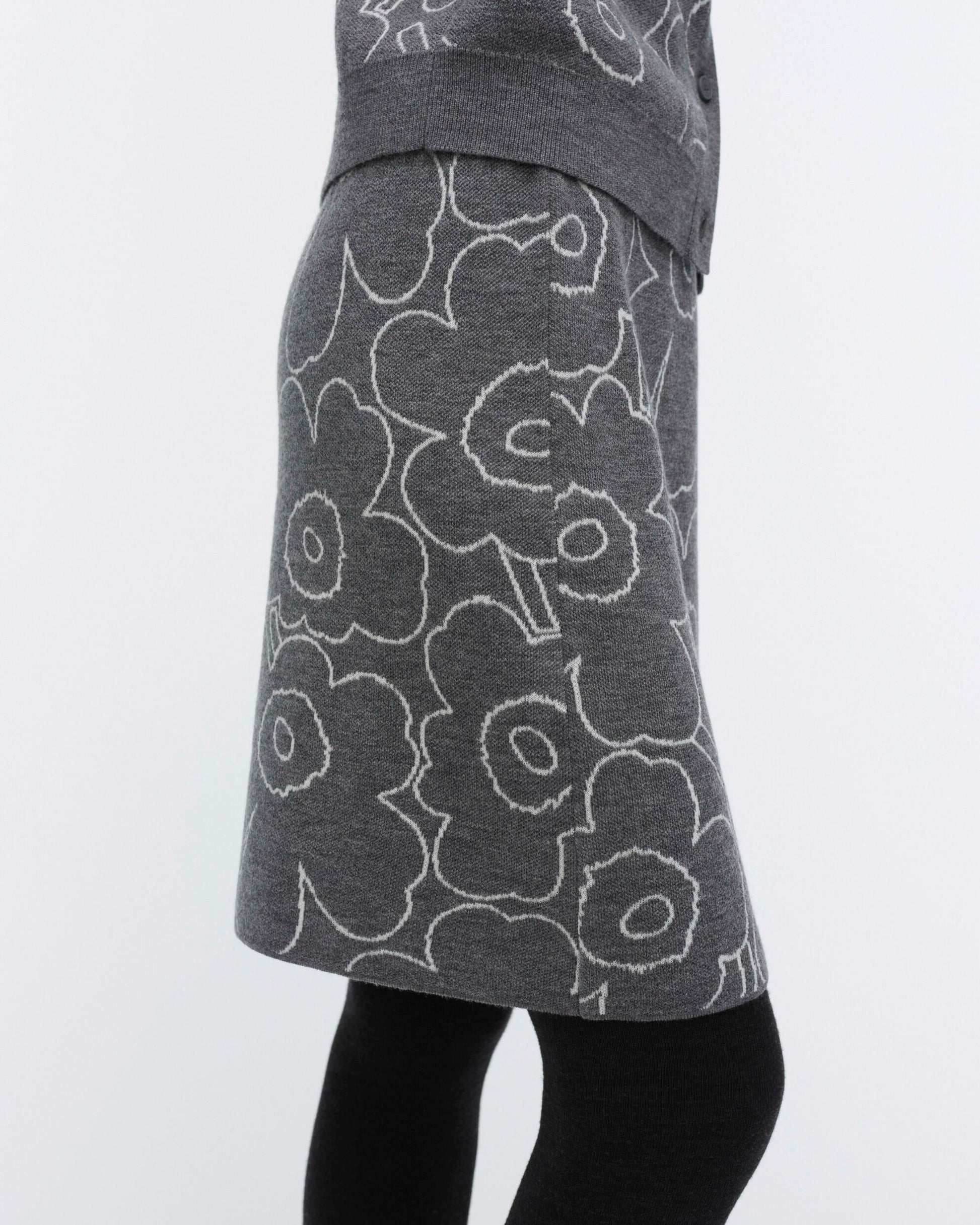 Vapaus Piirto Unikko Knitted skirt - Marimekko VN